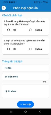 Tạo bệnh án 1